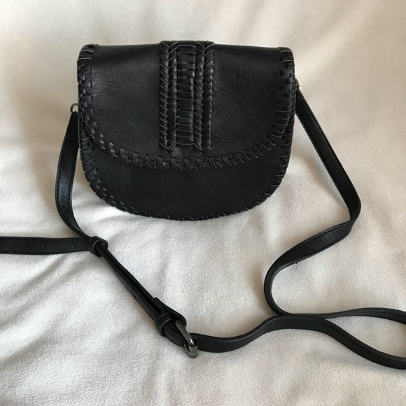 black boho crossbody bag
